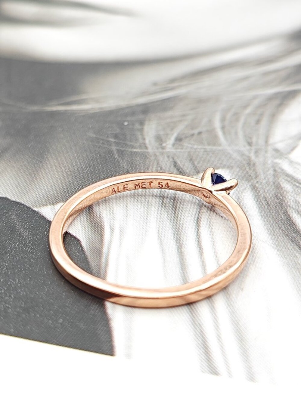 Pandora Stellar Blue Solitaire Ring - Picture 6 of 7